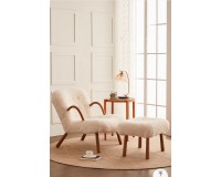 Sherpa Armchair with Footstool (new arrival)
